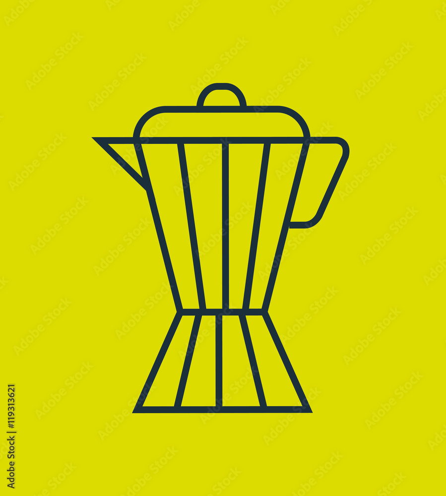 kettle kitchen isolated icon vector illustration design