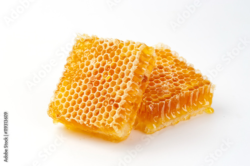 Konstfotografi Honeycomb isolated on white background