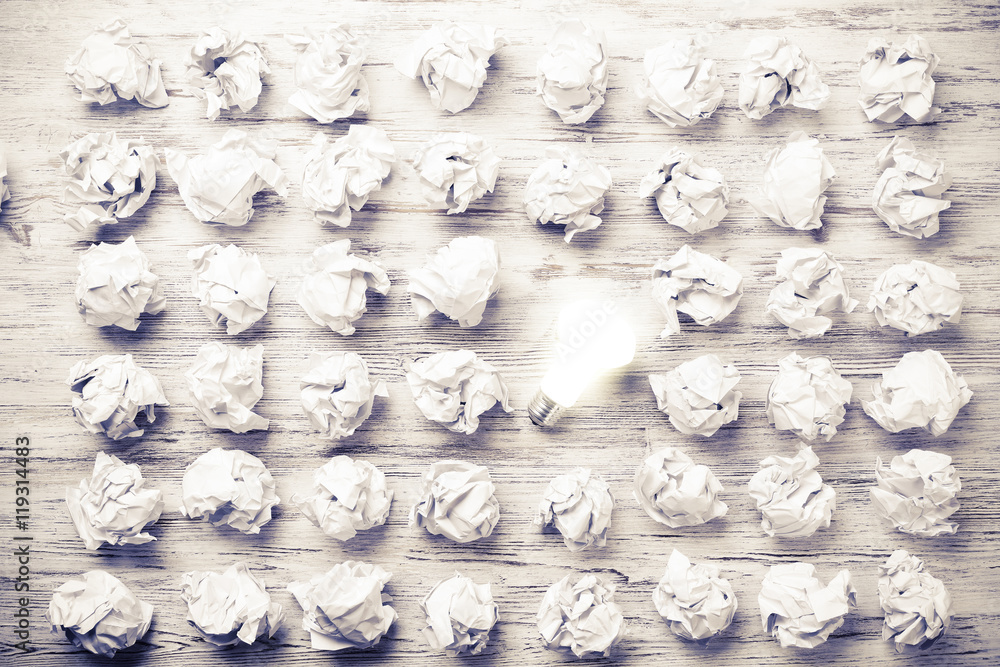 Naklejka premium Your outstanding bright idea