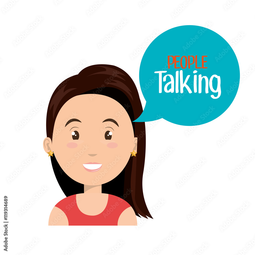 people talking speech communication vector illustration design people talking speech communication vector illustration design