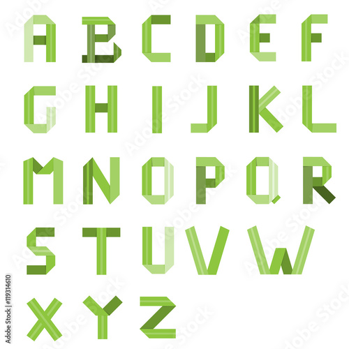 Illustration with alphabet