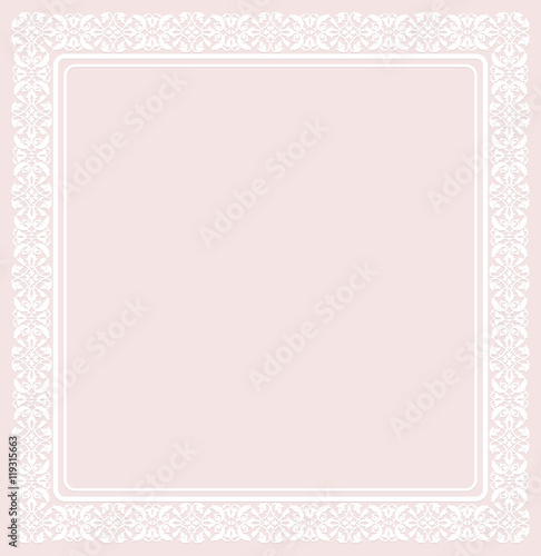 White elegant frame