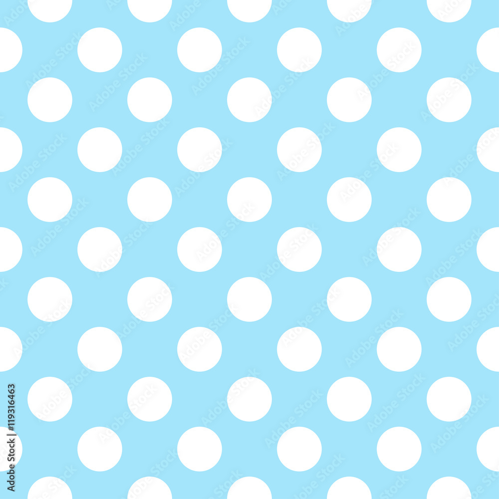 Vector pattern with polka dots