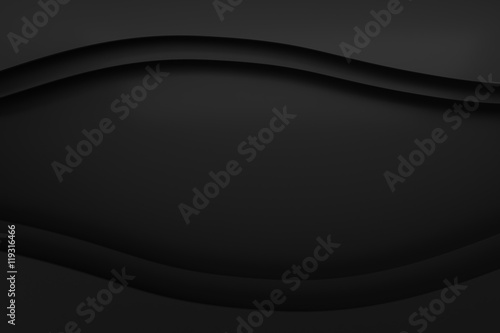 black layer layout curve paper material background 3d render