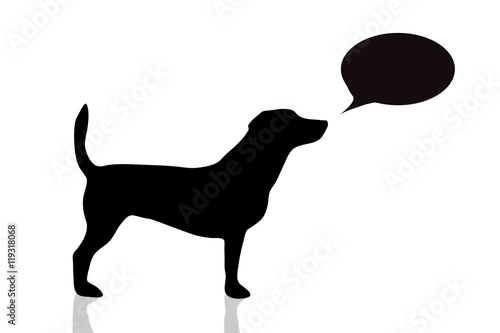 Vector illustration of dog.