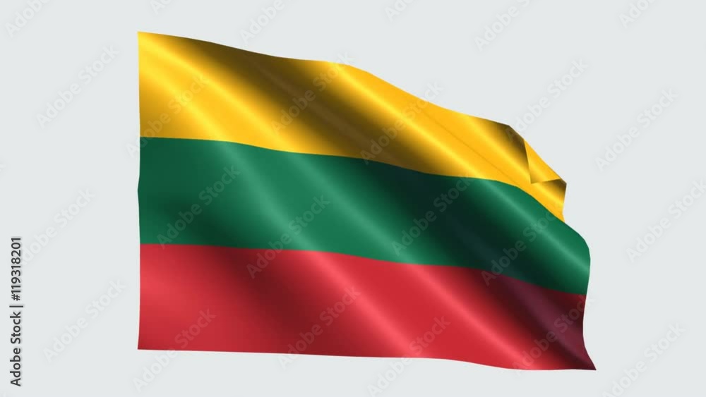 Lithuania flag with transparent background Lithuania flag with transparent background