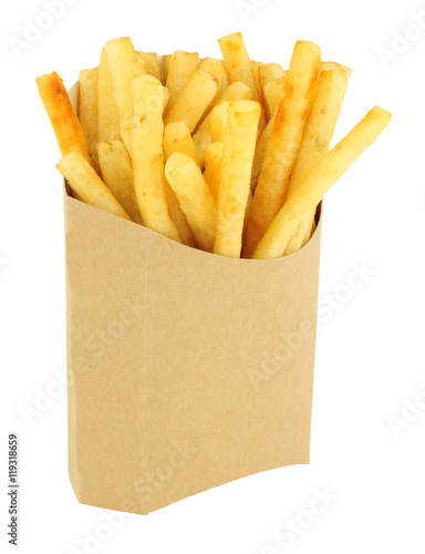 French Fries In A Cardboard Scoop