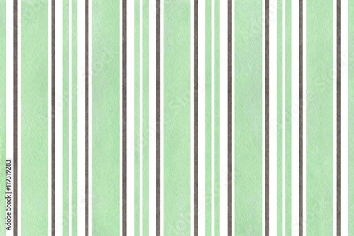 Watercolor mint and gray striped background.