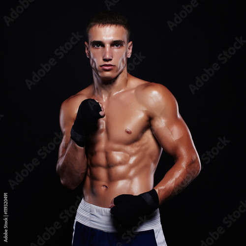 brutal strong boxer man © photoagents