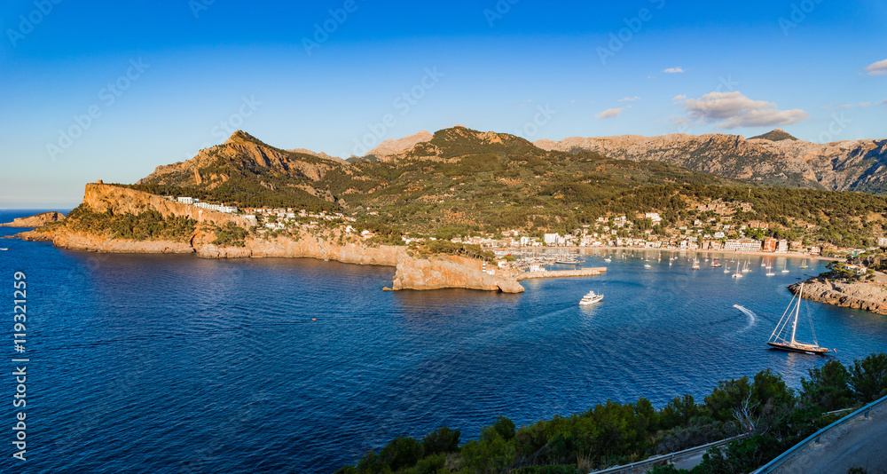 Spain Majorca Seaside Panorama of Port Soller