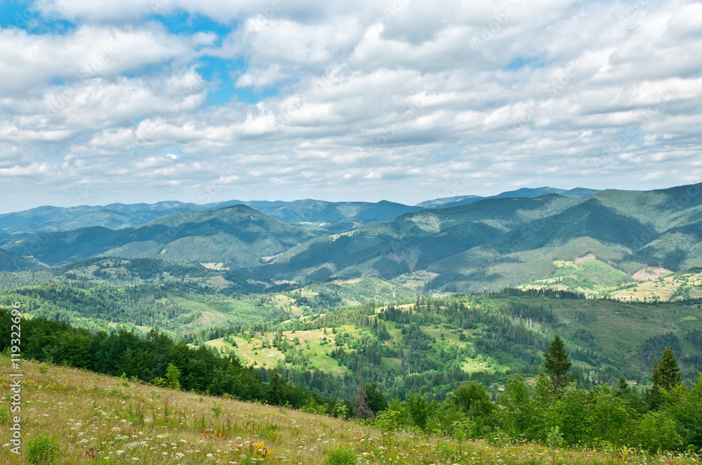 Naklejka premium Beautiful mountains landscape