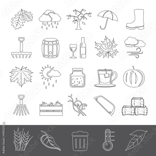 Line Icons - Autumn