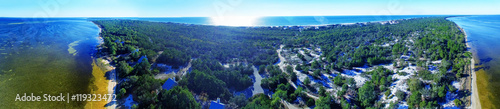 Cape San Blas, Florida. Beautiful aerial view photo