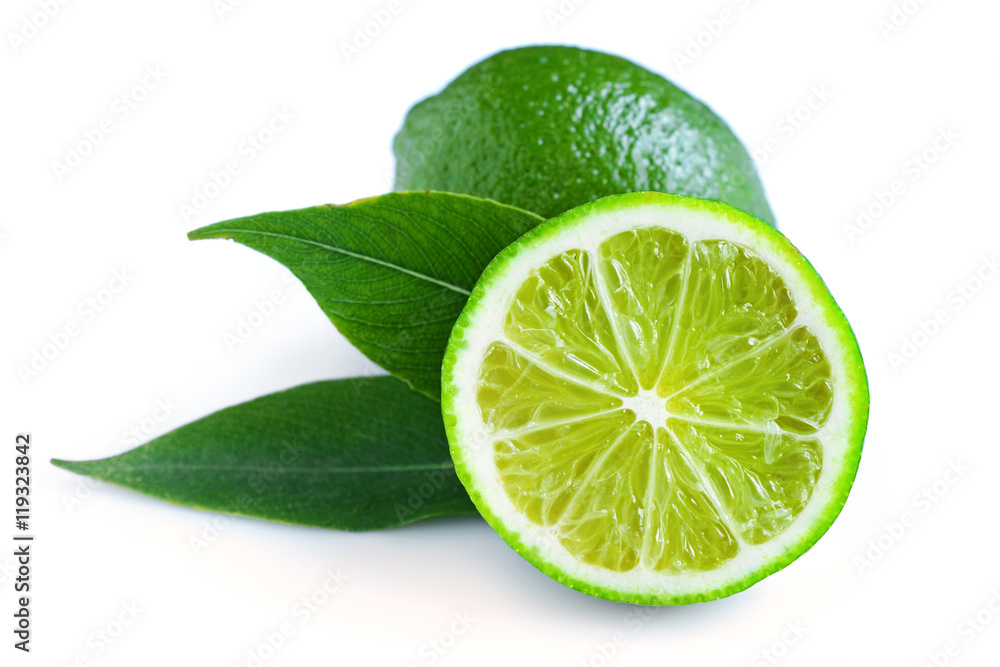 Fresh lime isolated
