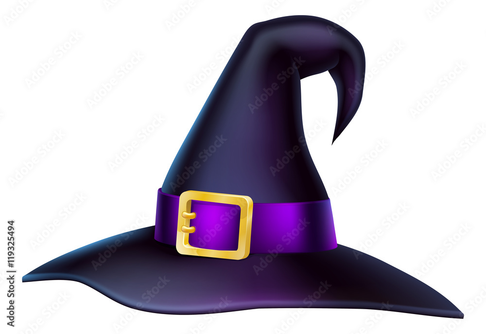 Cartoon Halloween Witch Hat Stock Vector | Adobe Stock Cartoon Halloween Witch Hat Stock Vector | Adobe Stock