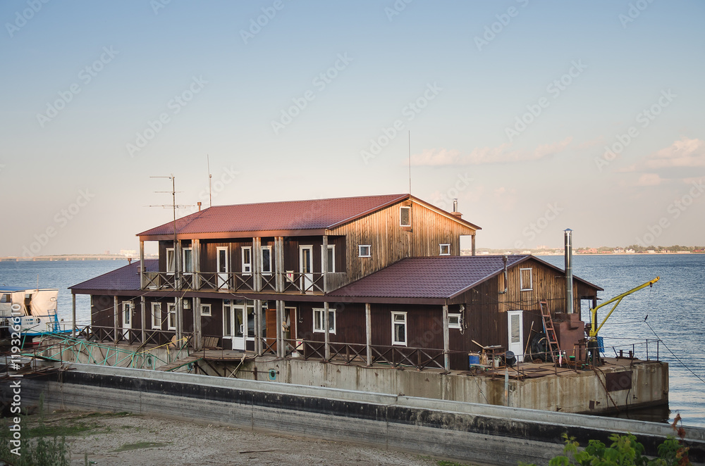 house on the water in summer horizontal house on the water in summer horizontal
