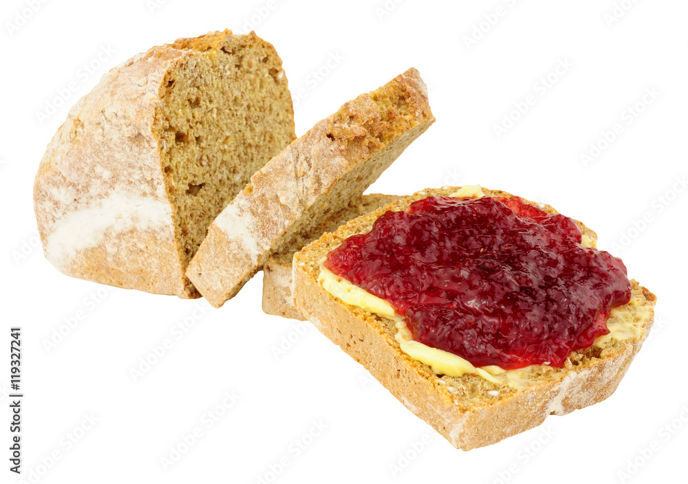 Jam And Buttered Bread Stock Photo Adobe Stock