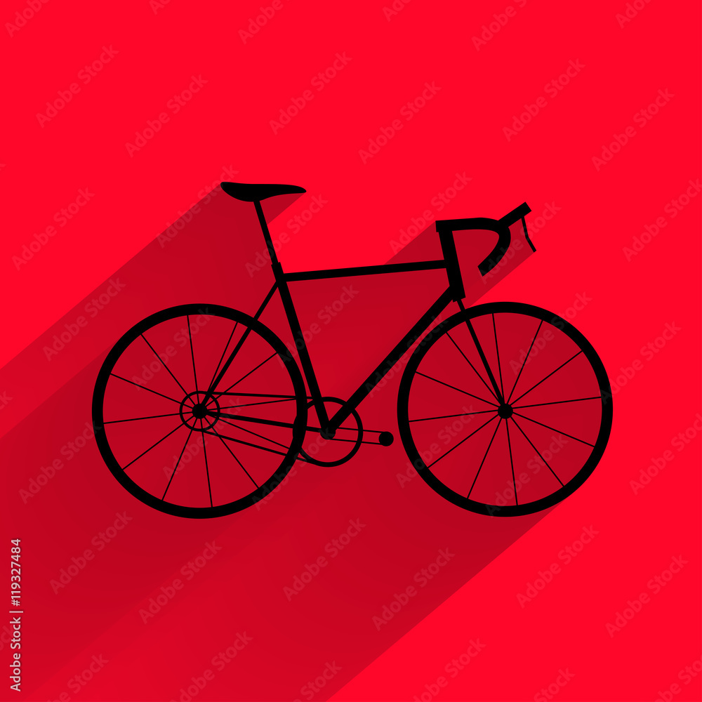 Fototapeta premium bicycle flat design icon