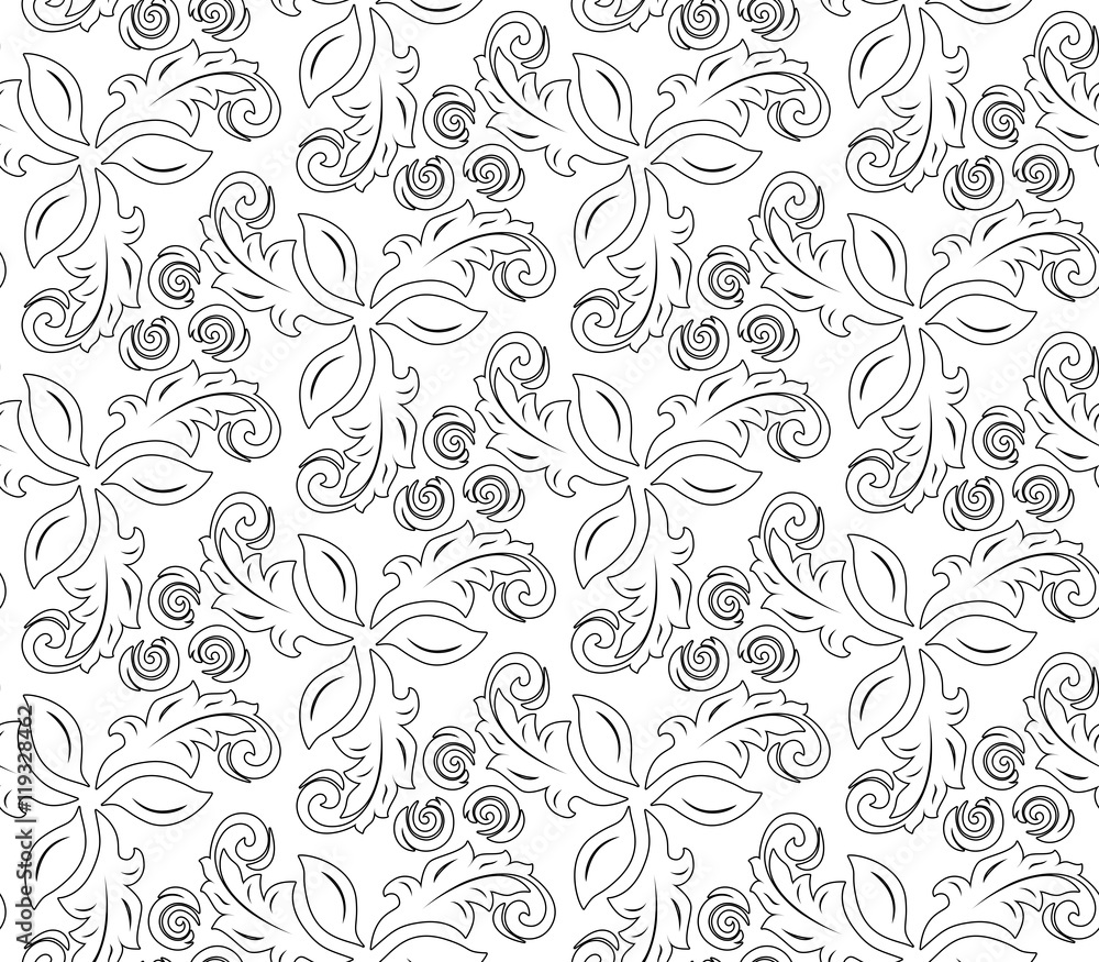 Floral Fine Seamless Vector Pattern Floral Fine Seamless Vector Pattern