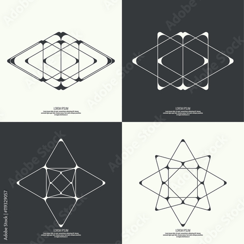 Abstract background with geometric shapes