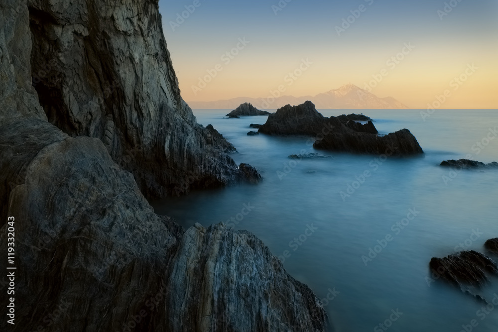Long exposure sunset seascape Long exposure sunset seascape