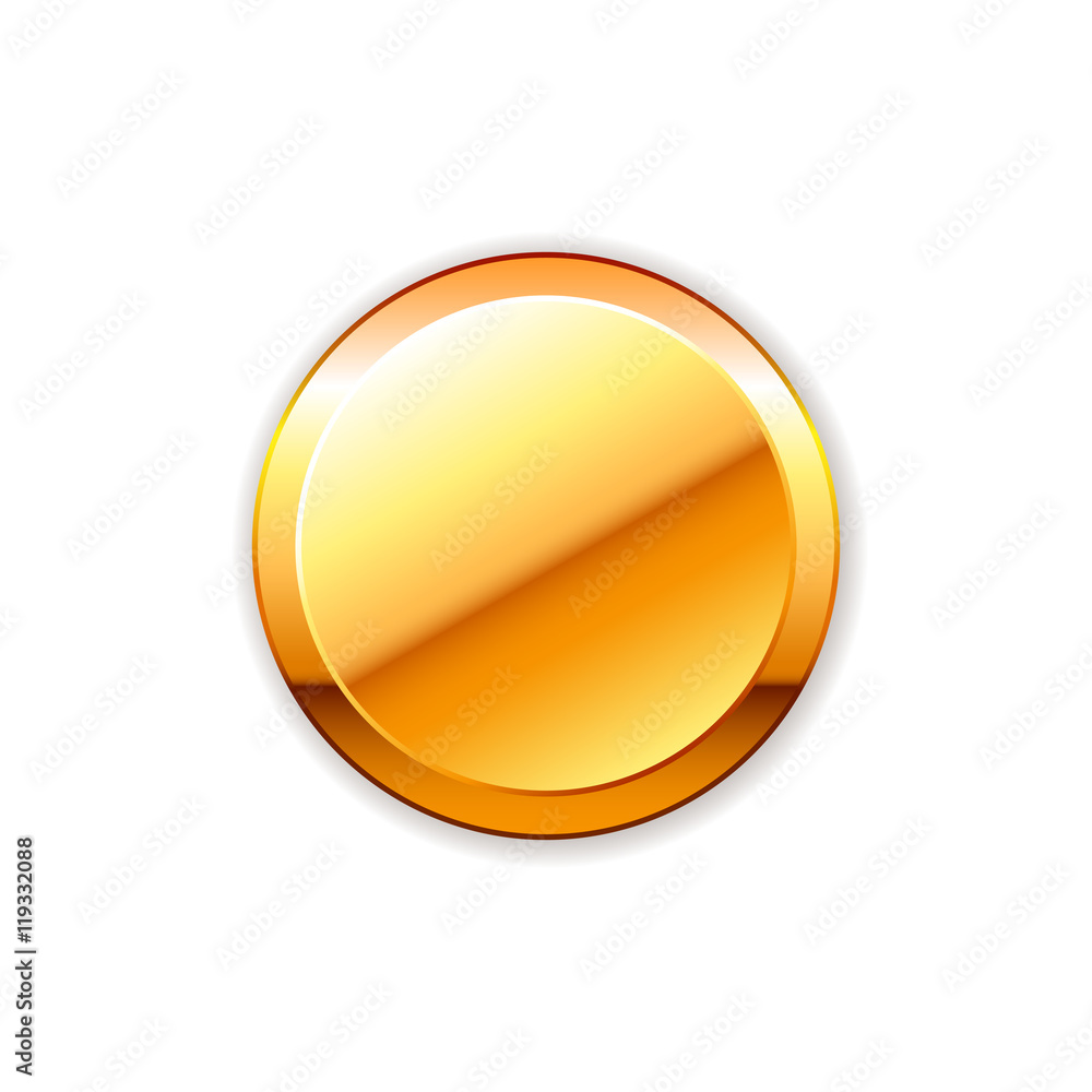 Vector gold label / button Vector gold label / button