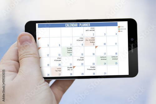 calendar planner cell phone