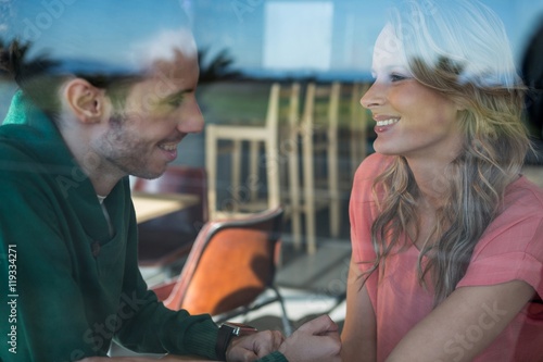 Fotografie Couple interacting with each other