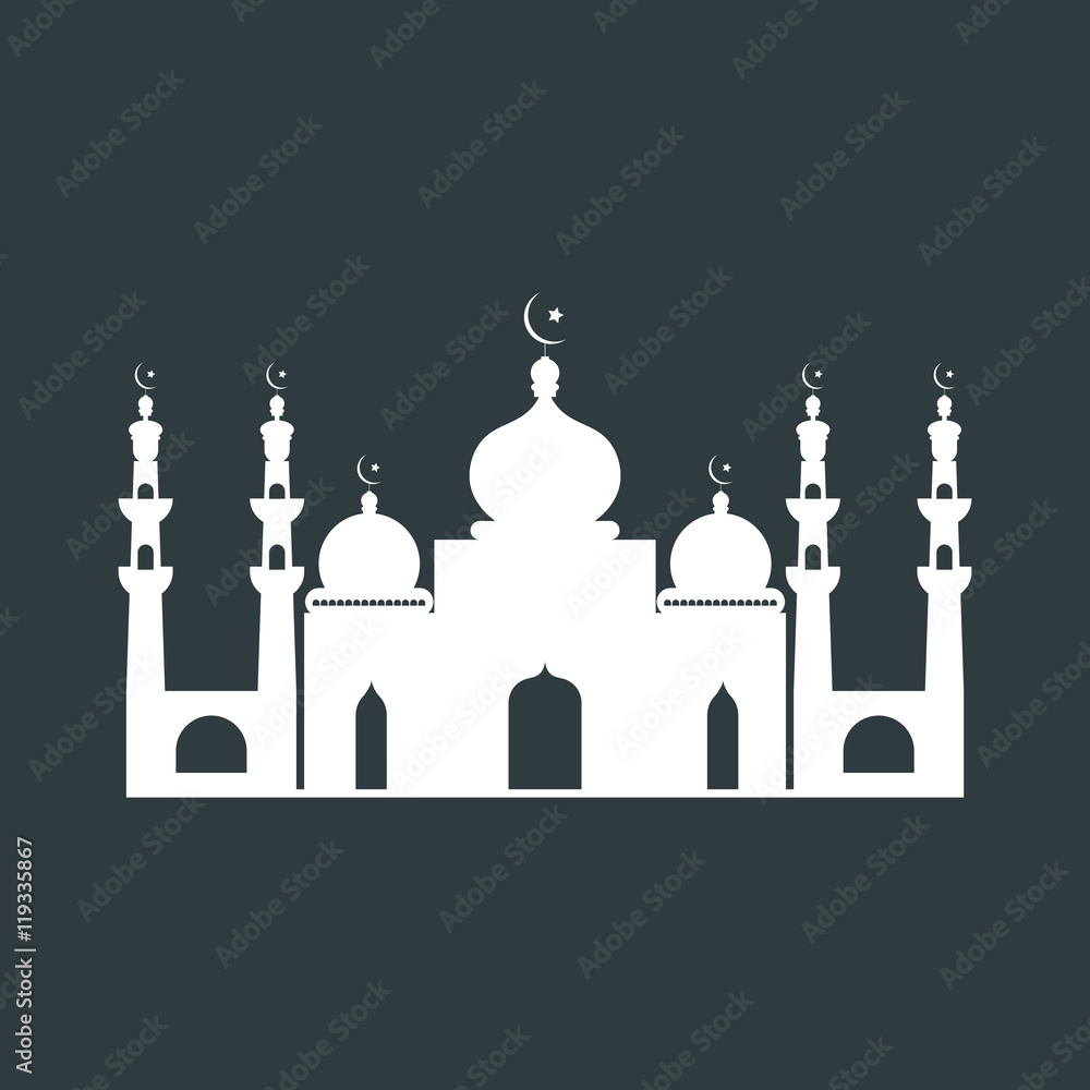 Mosque icon, Vector