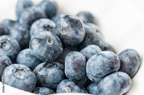 fresh juicy blueberries