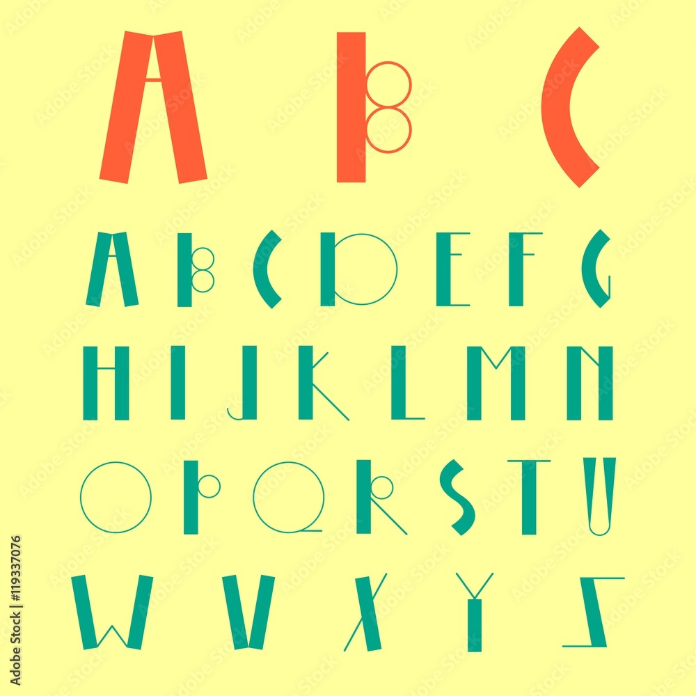Minimal geometric style font can be used for invitations, card, posters, logo, banners and other design. Latin alphabet letters on a yellow background. Hipster font, typeface, typography, typewriter. Minimal geometric style font can be used for invitations, card, posters, logo, banners and other design. Latin alphabet letters on a yellow background. Hipster font, typeface, typography, typewriter.