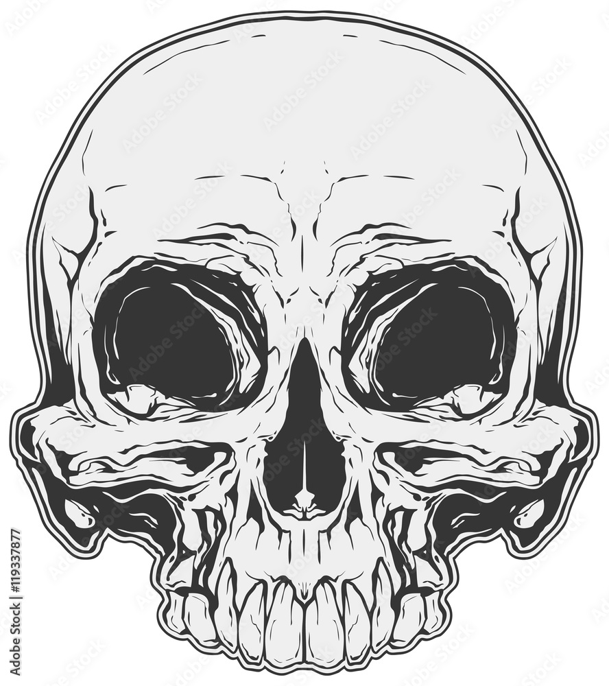 Realism Skull Tattoo Idea  BlackInk AI
