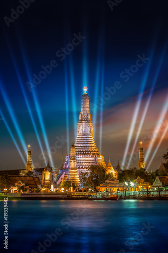 Wat Arun the temple of Dawn in Bangkok, Thailand