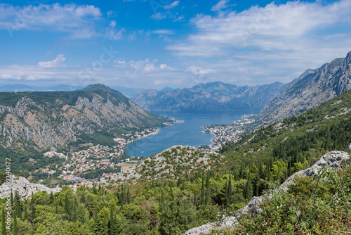 View of Kotor Bay from the mountain.
