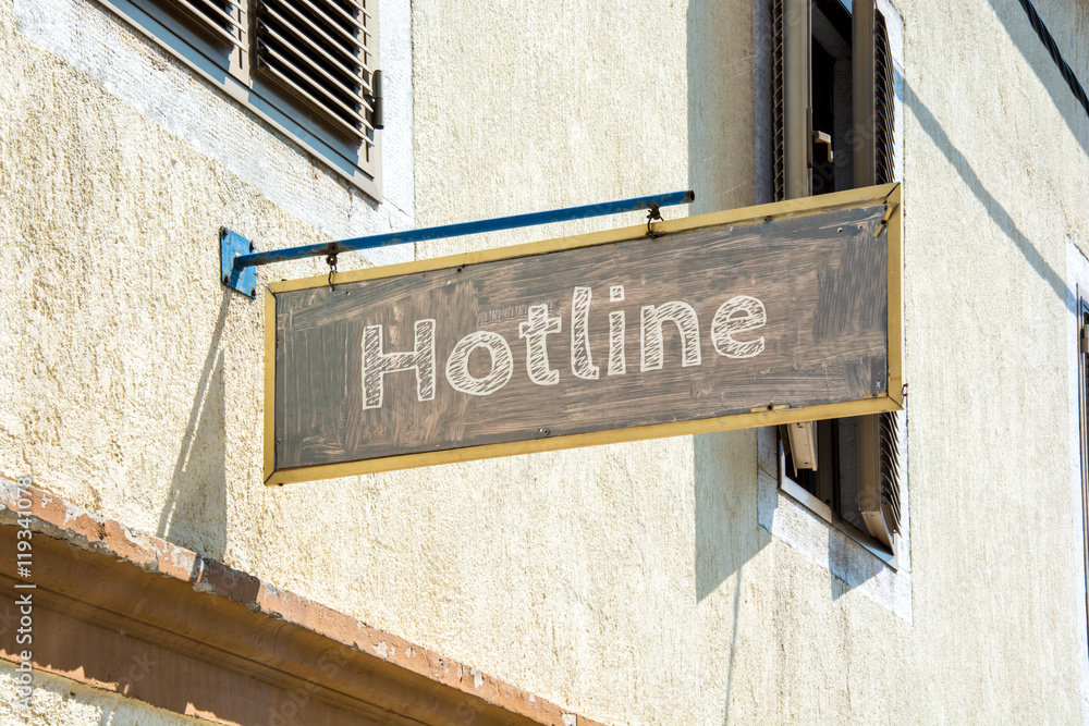 Schild 116 - Hotline