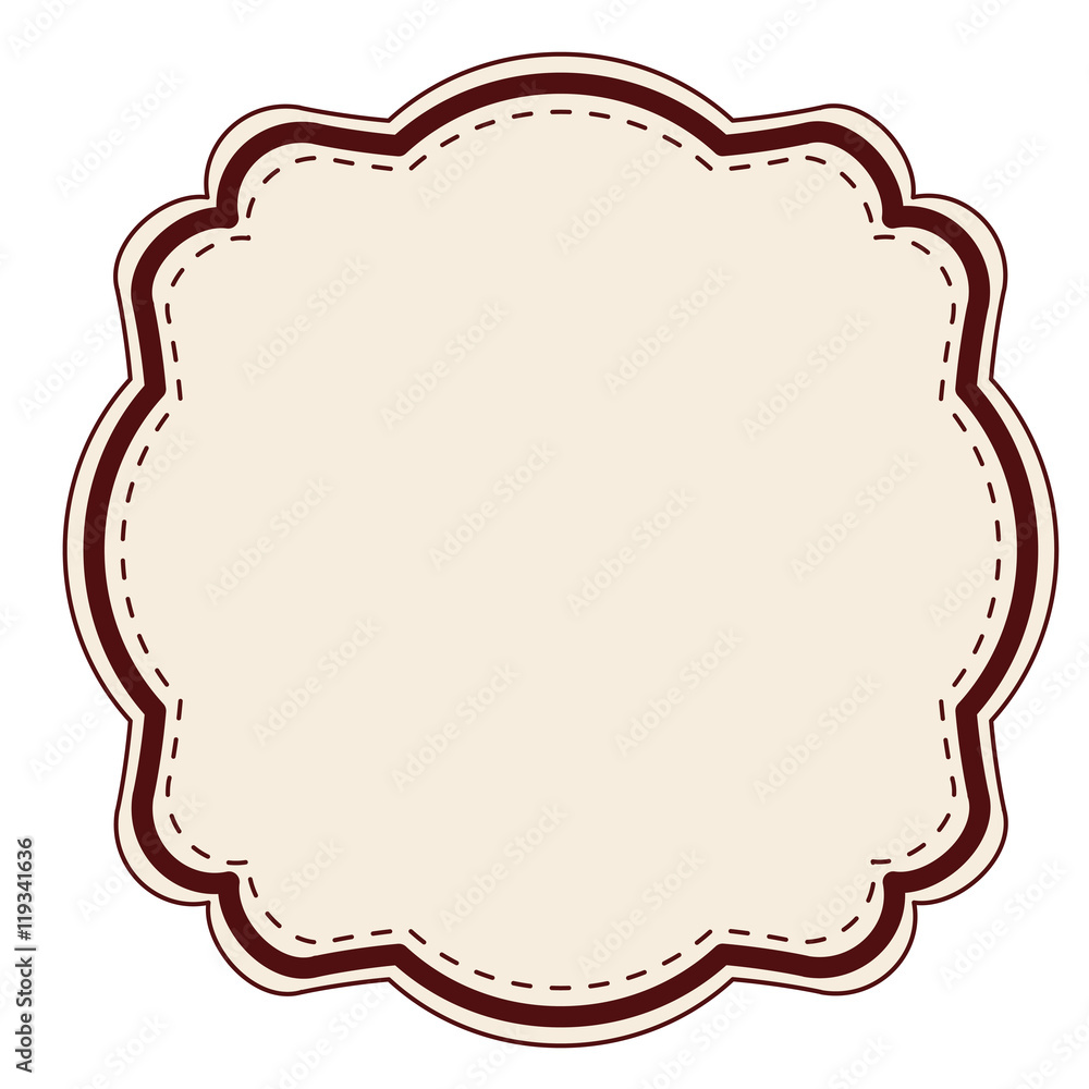 elegant frame decoration isolated vector illustration design