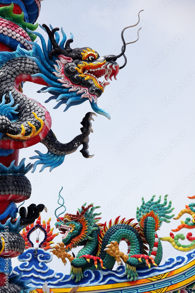 custom made wallpaper toronto digitalchinese style dragon statue