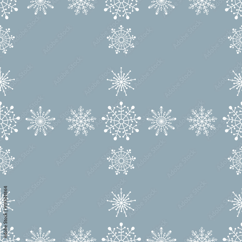 Seamless pattern of snowflakes. Vector illustration Seamless pattern of snowflakes. Vector illustration