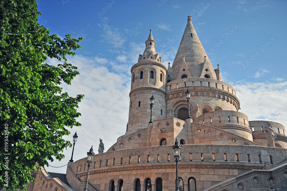 Towers of Fisherman's bastion, Budapest