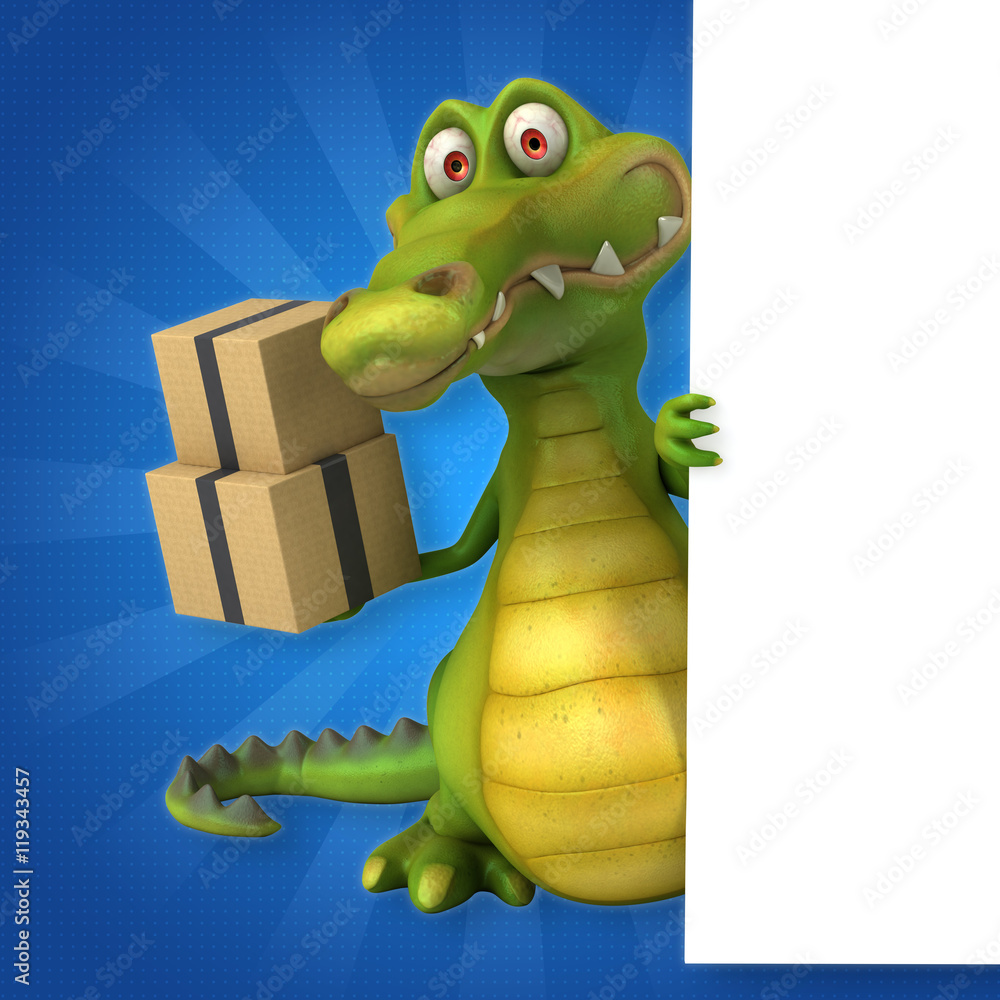 Fototapeta premium Fun crocodile