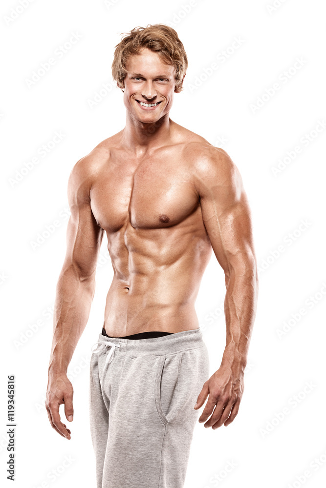 Fototapeta premium Strong Athletic muscle Man