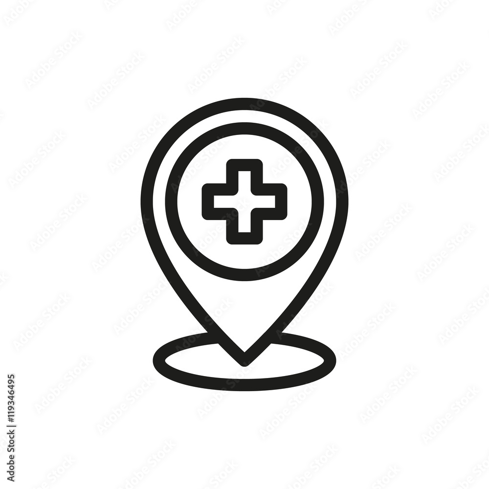 navigation signs with medicinal cross isolated navigation signs with medicinal cross isolated