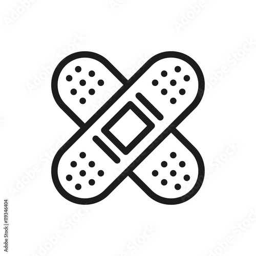 Patch icon isolated on white background