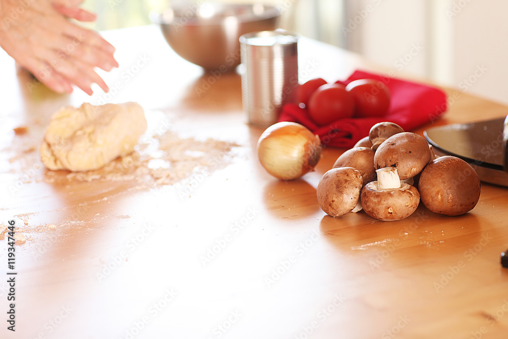 Fototapeta premium Pasta mit machen