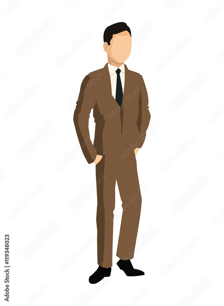 flat design faceless businessman icon vector illustration flat design faceless businessman icon vector illustration