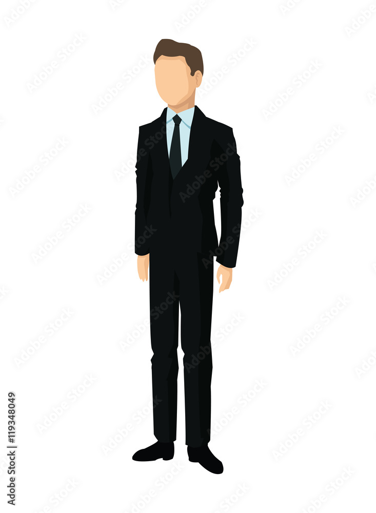 flat design faceless businessman icon vector illustration flat design faceless businessman icon vector illustration