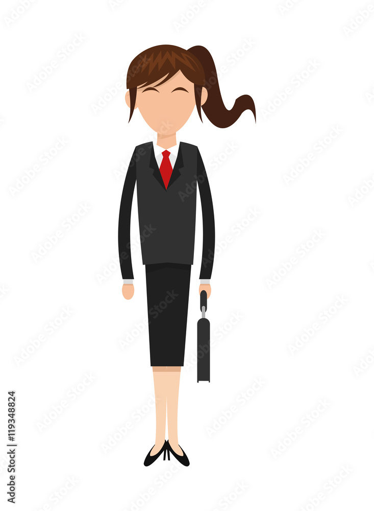 flat design woman character icon vector illustration flat design woman character icon vector illustration