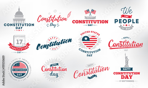 USA constitution day. 17 september. photo