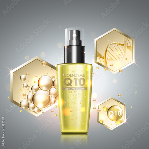 Gold oil serum skincare treatment
