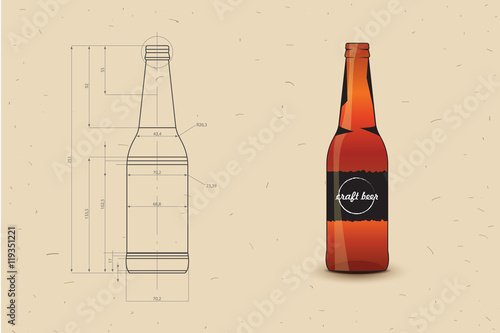 Print Of Beer Bottle